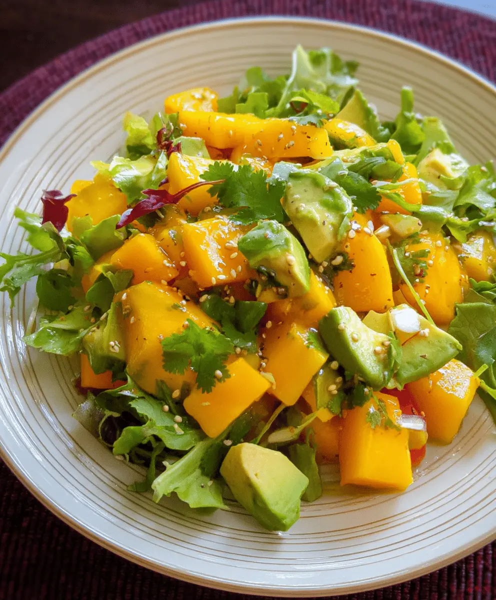 Easy Avocado Mango Salad Recipe for Summer