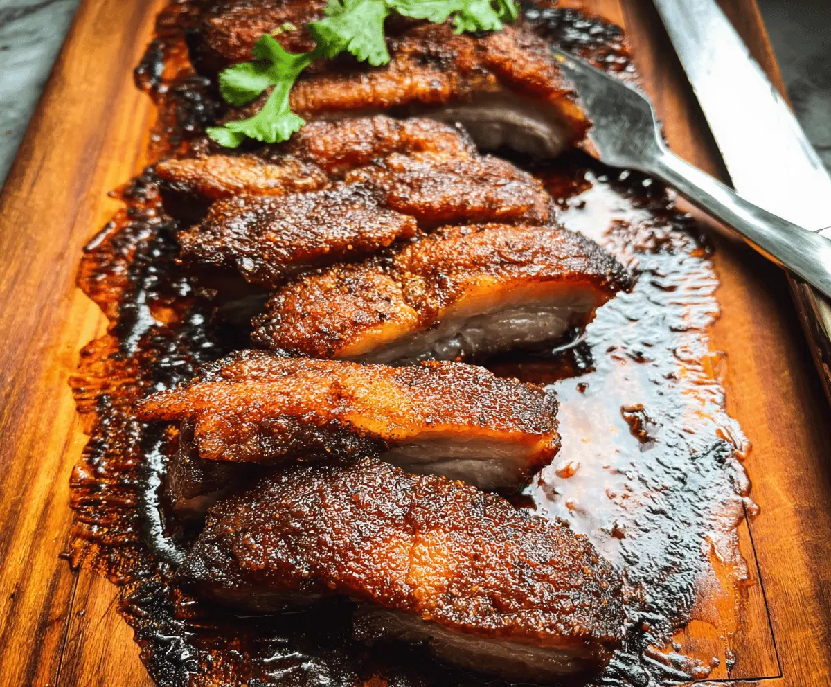 Easy Oven Baked Pork Belly Slices Recipe