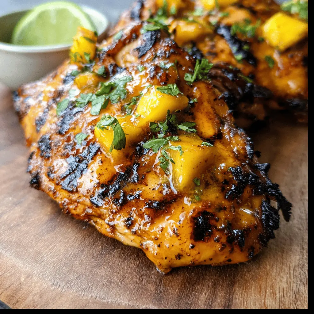 Easy Grilled Mango Chicken Recipe