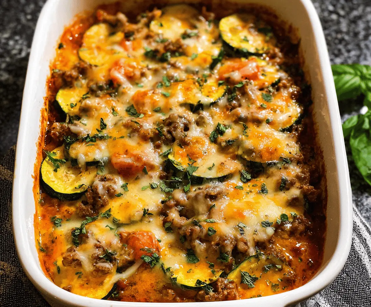 Easy Ground Beef and Zucchini Casserole Recipe