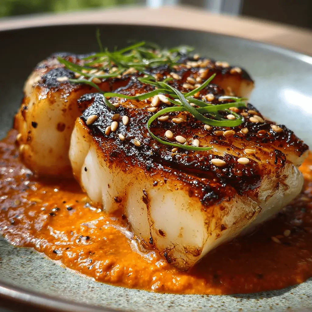 Easy Perfectly Grilled Cod With Homemade Romesco Sauce