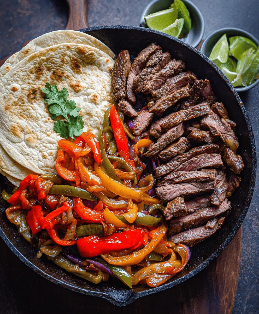 Easy Flank Steak Fajitas Recipe