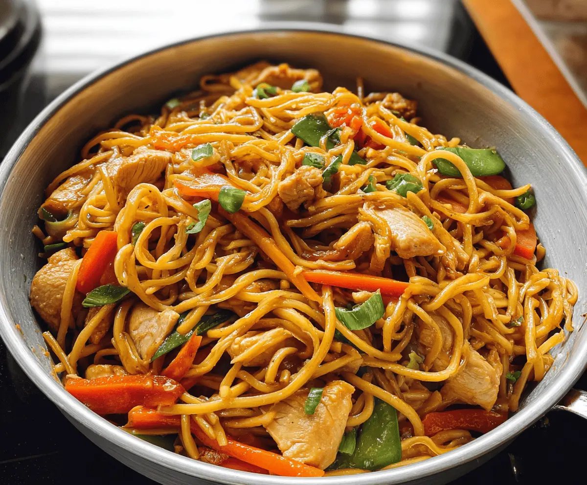 Easy Best Chicken Lo Mein Recipe