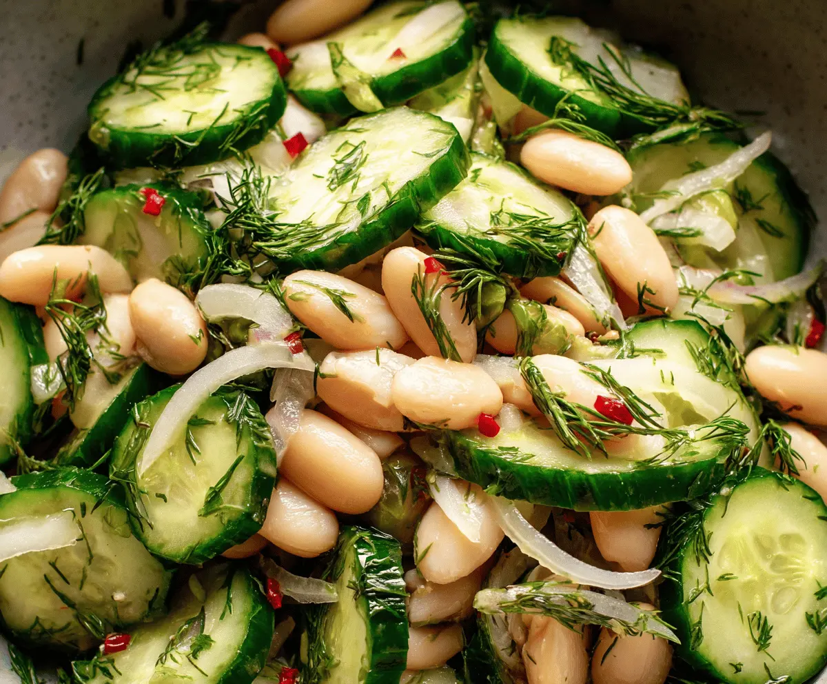Easy Dilly White Bean and Cucumber Salad