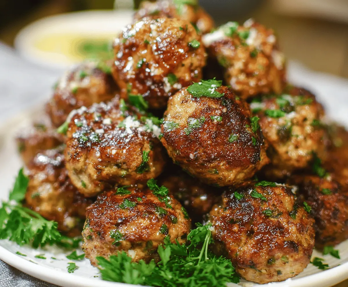 Easy Air Fryer Italian Meatballs Recipe