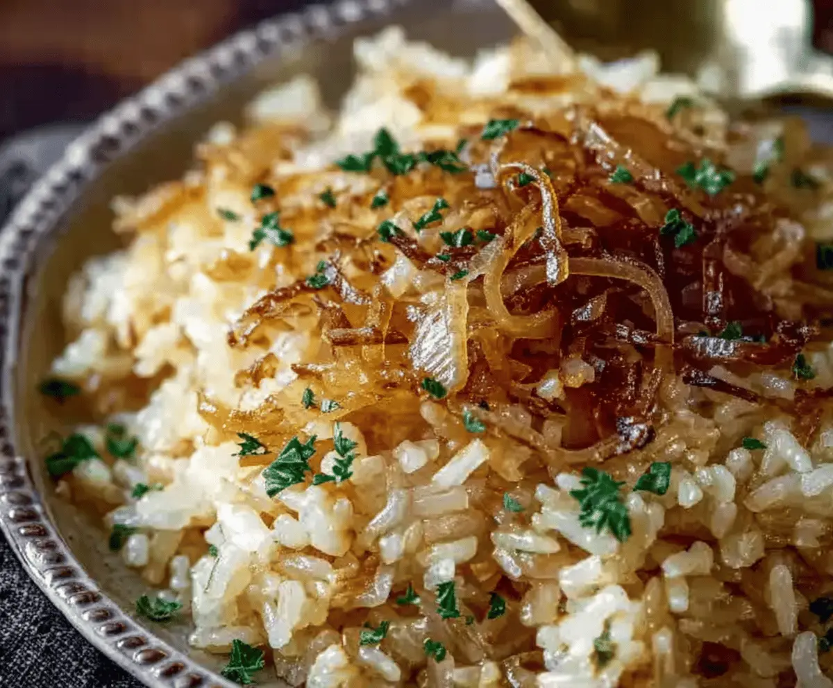 Creamy French Onion Butter Rice Recipe