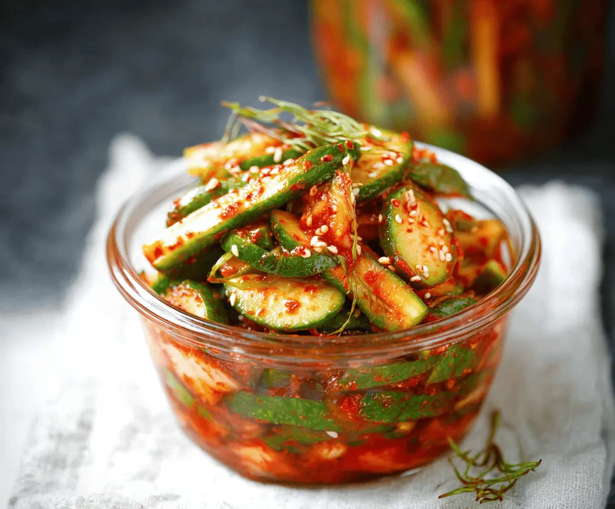 Easy Cucumber Kimchi Recipe for Beginners