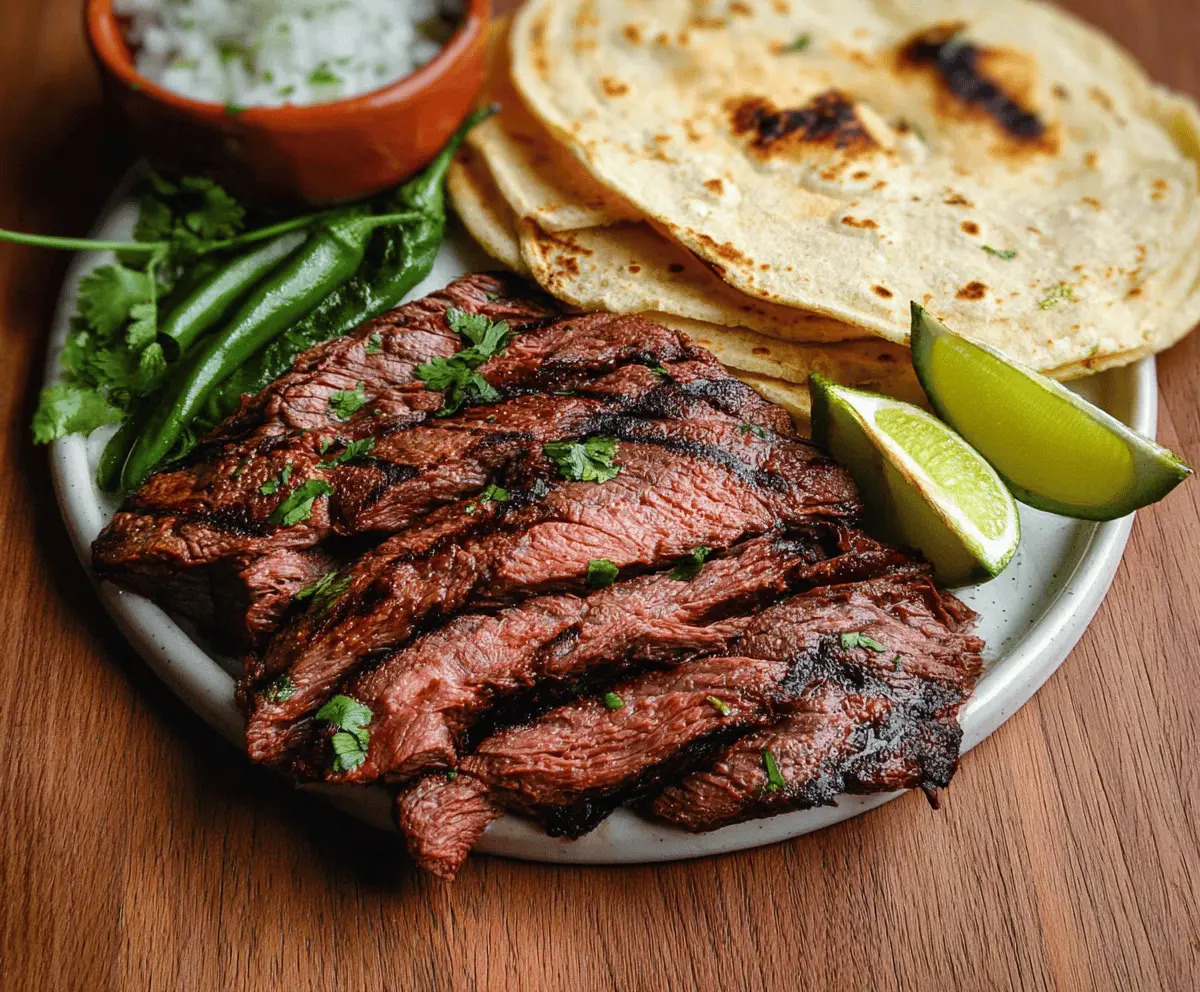 Easy Mexican Carne Asada Recipe for Grilling