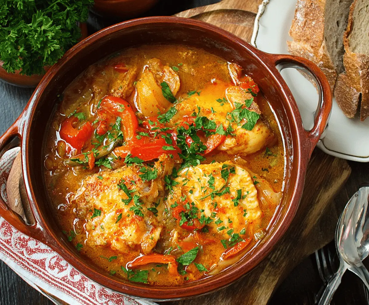 Traditional Portuguese Fish Stew Recipe