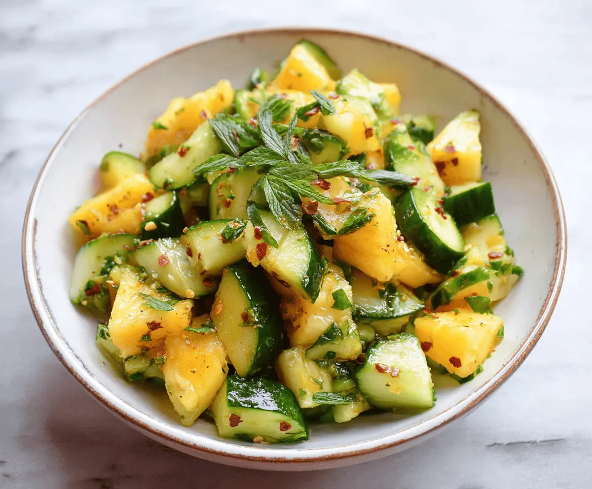 Refreshing Pineapple Cucumber Salad Recipe