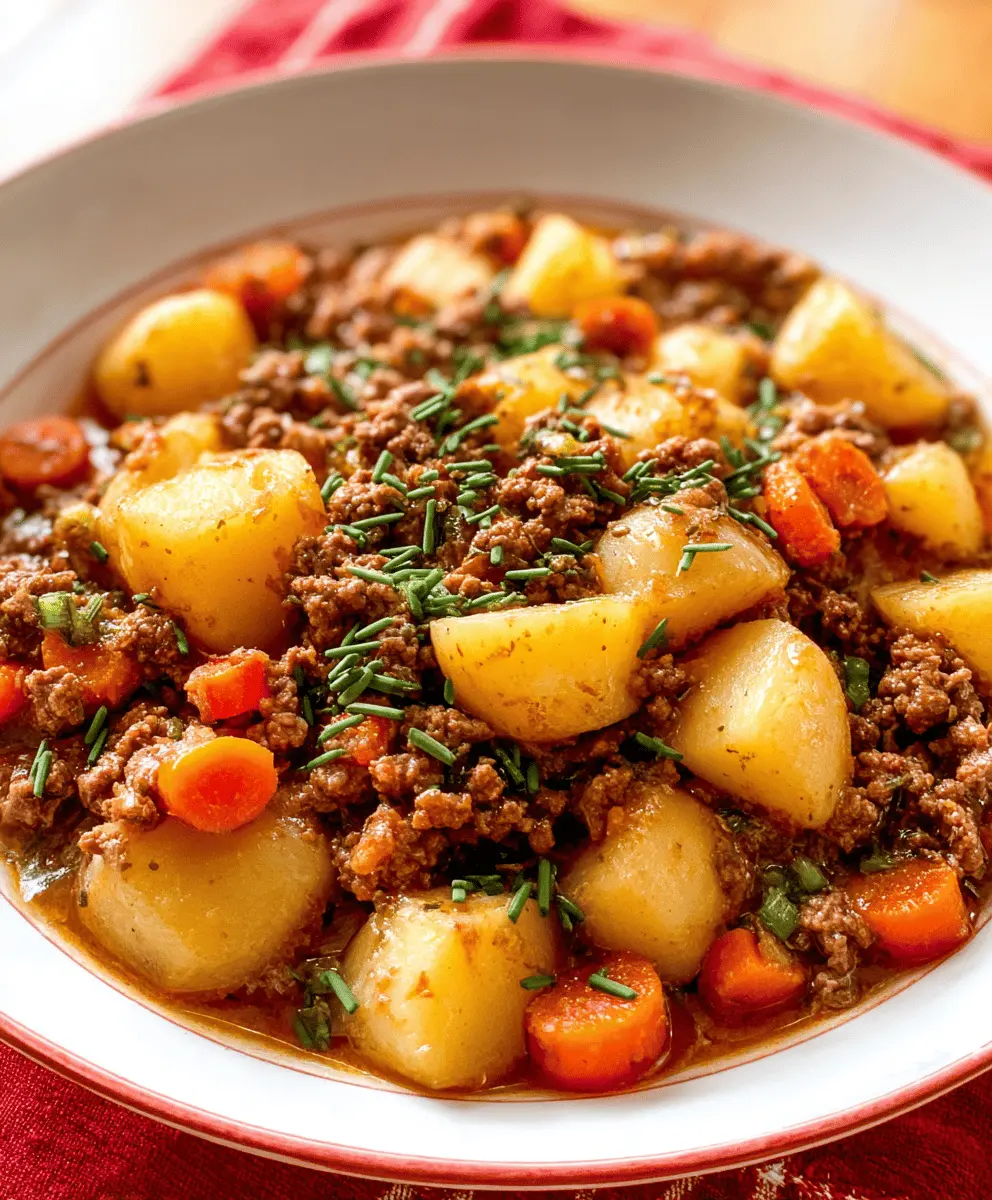 Easy Ground Beef and Potato Skillet Recipe