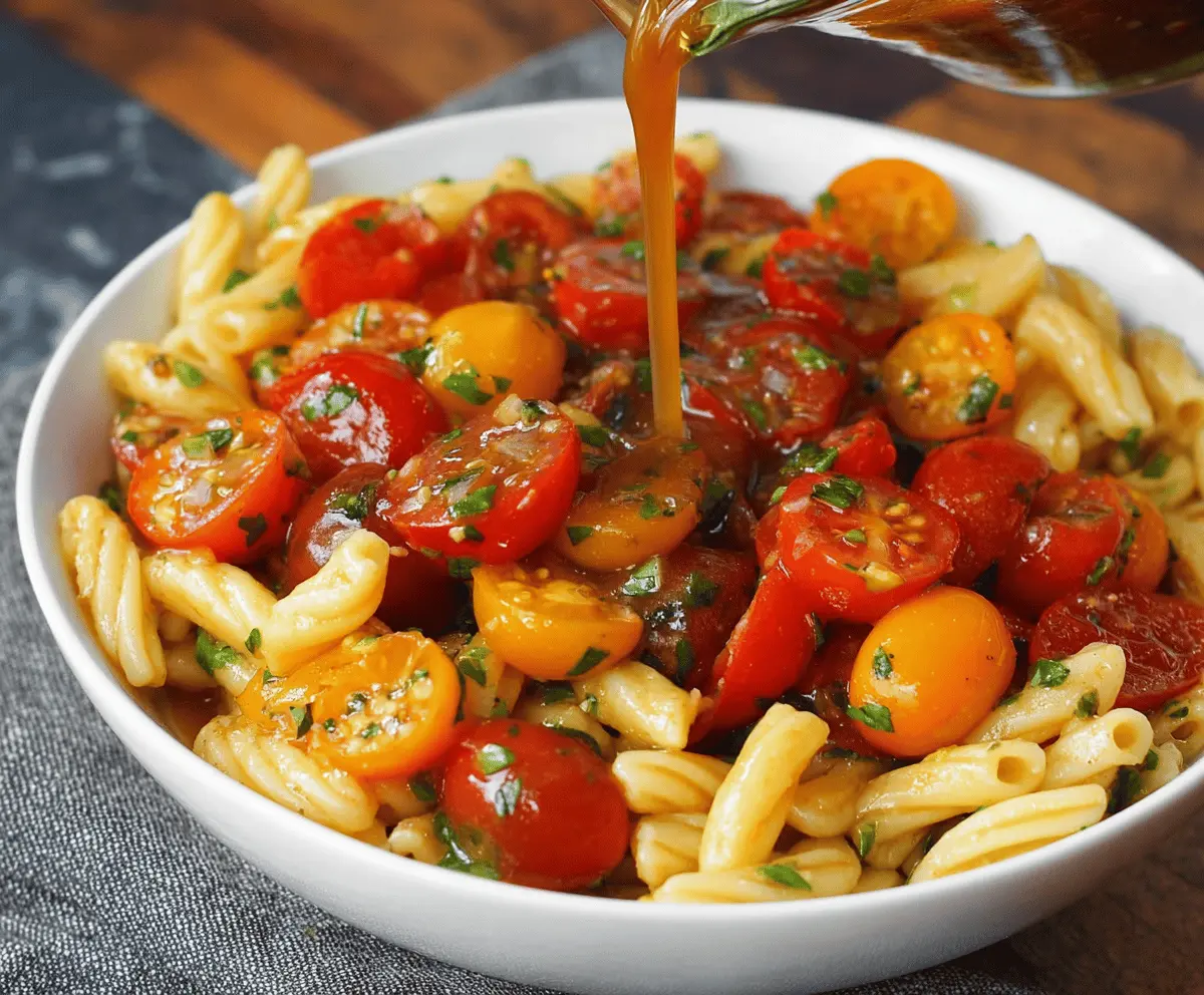Fresh Marinated Cherry Tomato Pasta Recipe