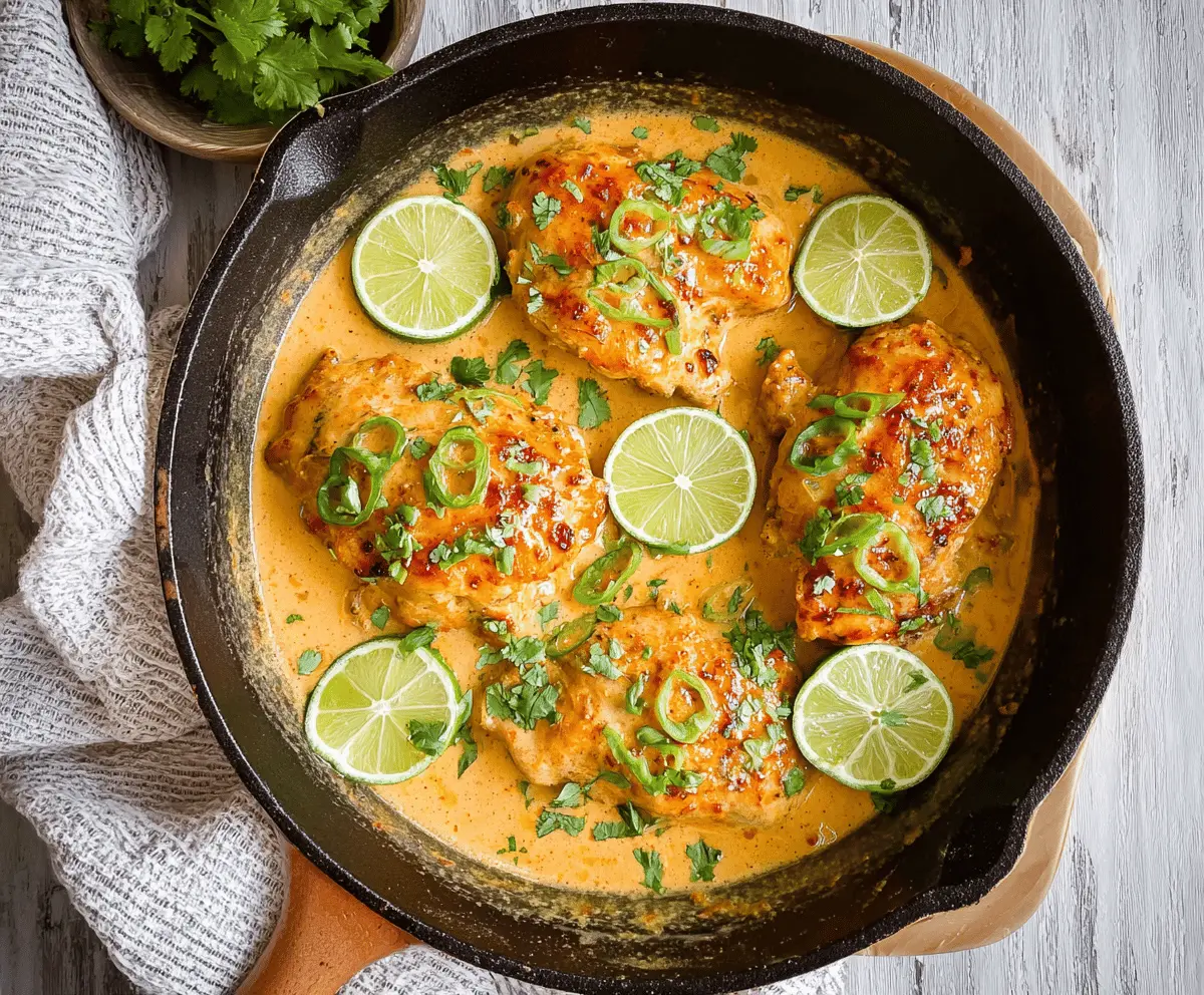 Creamy Coconut Lime Chicken Recipe