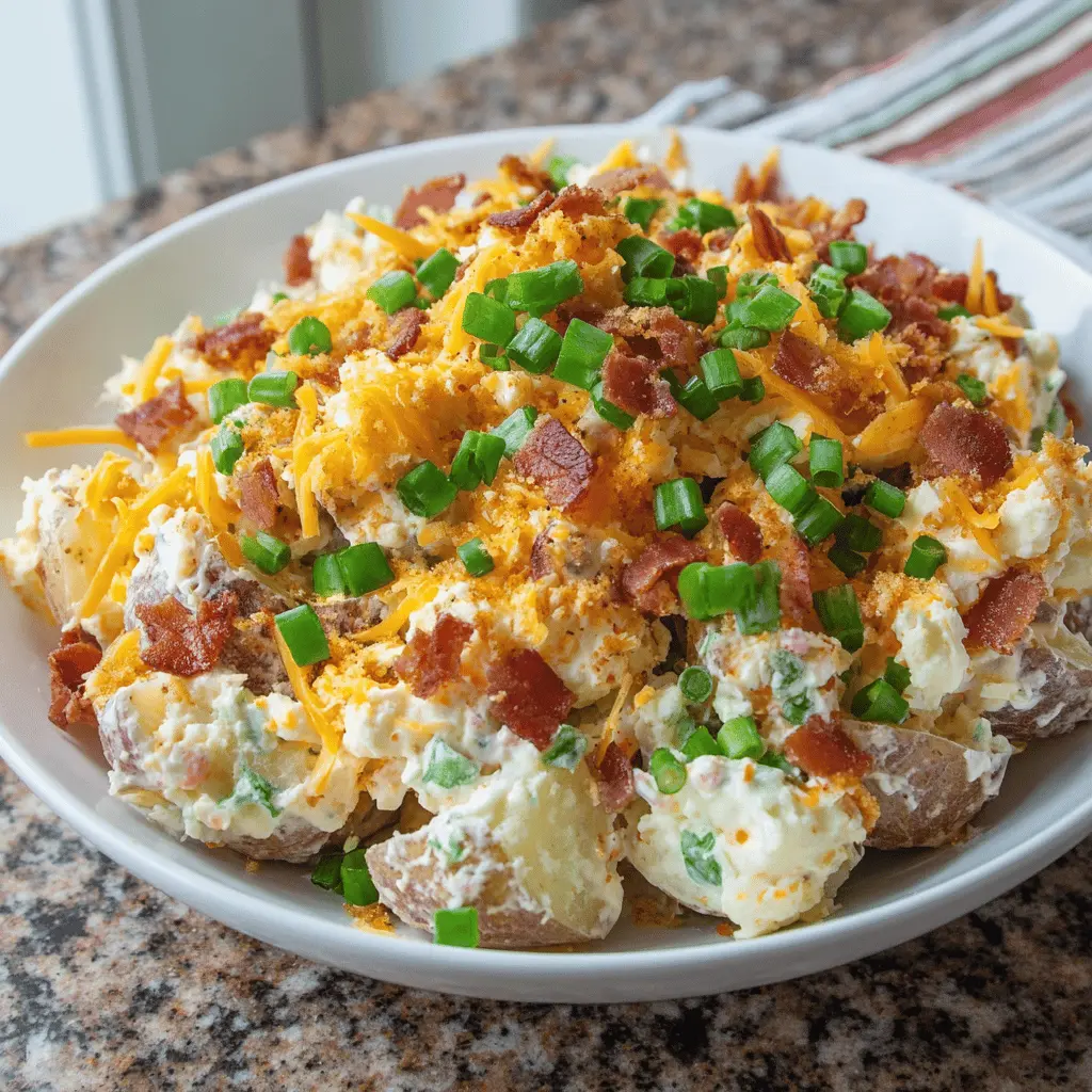 The Best Loaded Baked Potato Salad Recipe