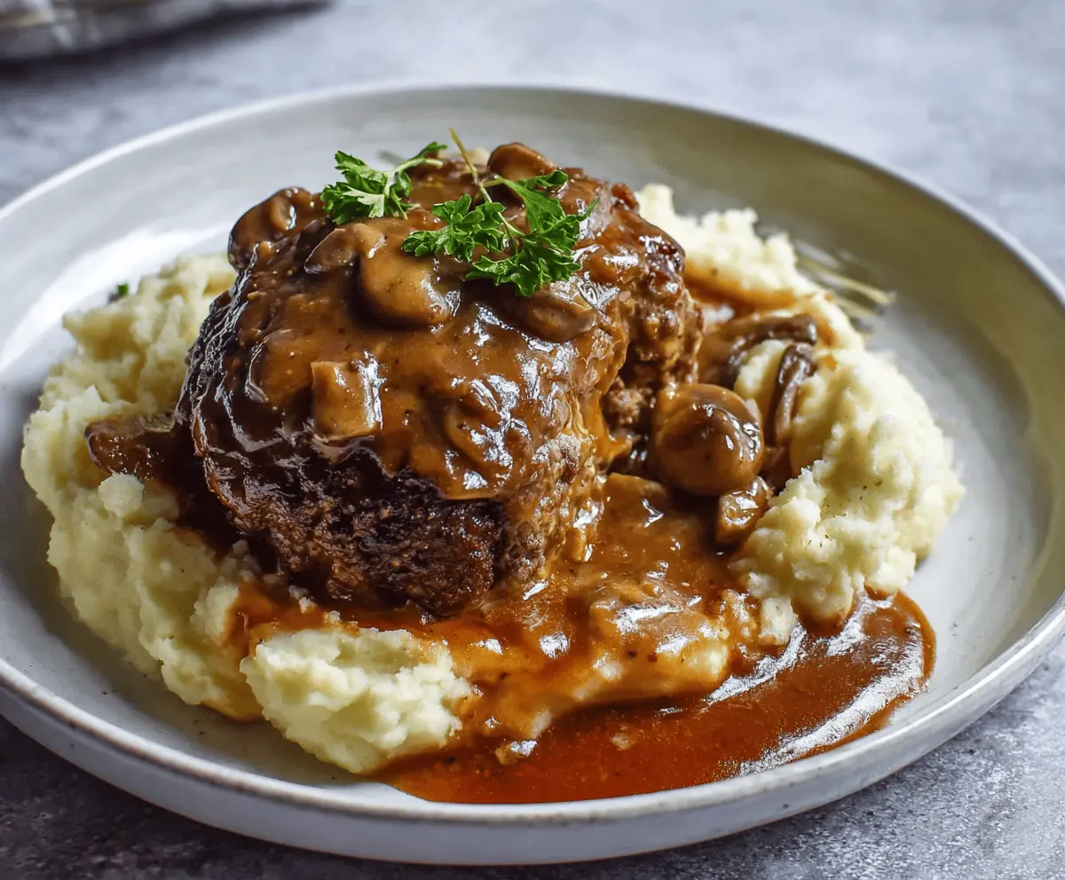 Easy Slow Cooker Salisbury Steak Recipe