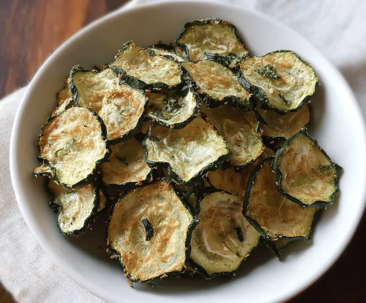 Crispy Oven Baked Cucumber Chips Recipe