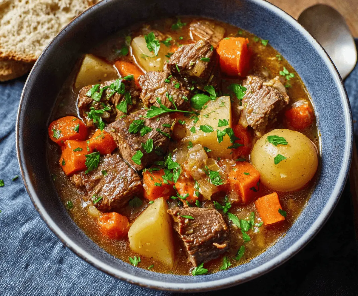 Easy Slow Cooker Beef Stew Recipe for Cozy Meals