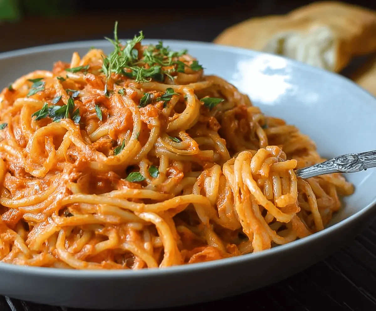Creamy Spicy Tomato Pasta Recipe